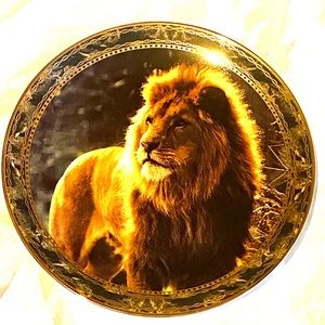 Bradford Exchange Lion Big Cat Decorative Limited Edition Discontinued Plate 8”